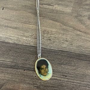 VINTAGE MICHAEL JACKSON PHOTOGRAPH NECKLACE